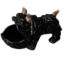 Vide Poche Bulldog Noir H16.5cm - Home Déco Factory