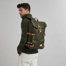 Sac À Dos Kaki - Faguo - Polyester Recyclée - Produit Vegan - Modèle Commuter