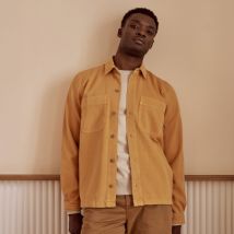 Sur-chemise Orange Clair - Faguo - En Chaine Et Trame - Modèle Clemont