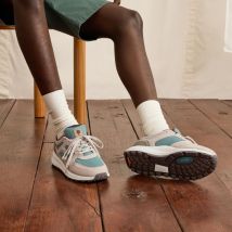 Running Beiges & Bleu Clair - Faguo - Suede Synthétique Recyclée - Modèle Limwood