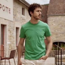 T-shirt Vert - Faguo - Mailles Recyclée - Modèle Arcy