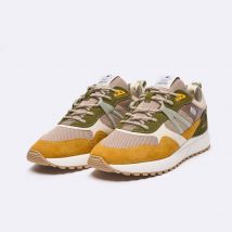 Baskets Kaki & Jaune - Faguo - En Suede Synthétique - Modèle Urbantrail