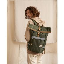 Sac À Dos Kaki - Faguo - Polyester Recyclée - Produit Vegan - Modèle Cycling Medium