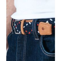 Ceinture Marine & Rouge Tricolore - Faguo - Polyester Recyclé Recyclée - Modèle Belt