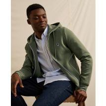 Sweat Zippé Kaki - Mesnil - Faguo - Coton Recyclé Recyclée - Produit Vegan - Modèle Mesnil