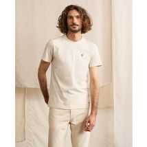 T-shirt Écru Coton - Arcy - Faguo - Recyclée - Modèle Arcy