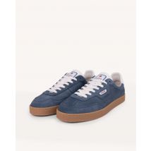 Baskets Basses Bleu Denim - Faguo - En Suede - Modèle Lumbo