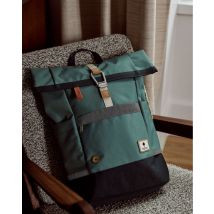 Sac A Dos Kaki & Bleu Marine - Faguo - Tisse Synthétique Recyclée - Modèle Cycling Medium