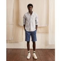 Short Chino Bleu Marine - Faguo - En Chaine Et Trame - Modèle Saulieu Regular
