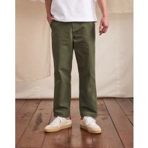 Chino Vert Kaki - Faguo - En Chaine Et Trame - Modèle Hagenau