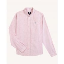 Chemise Écrue Et Rose - Faguo - En Chaine Et Trame - Modèle Ivoy