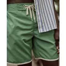 Maillot De Bain Vert - Faguo - Chaine Et Trame Recyclée - Modèle Menton