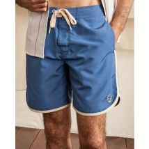 Maillot De Bain Bleu Marine - Faguo - Chaine Et Trame Recyclée - Modèle Menton