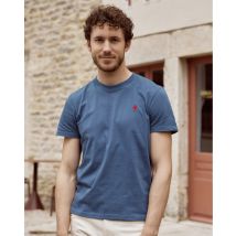 T-shirt Bleu Marine - Faguo - Mailles Recyclée - Modèle Arcy