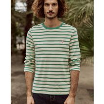 Marinière Écrue & Verte Coton - Aubrac - Faguo