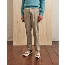 Pantalon Beige - Faguo - En Chaine Et Trame - Modèle Brix Regular