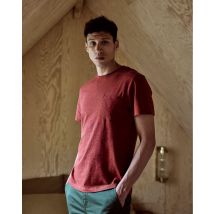 T-shirt Bordeaux - Faguo - En Mailles - Modèle Olonne