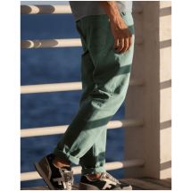 Jean Vert Clair Coupe Fuselée - Faguo - Coton Bio & Coton Recyclé Recyclée - Produit Vegan - Modèle Tapered