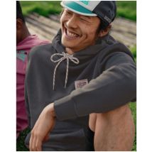 Sweat À Capuche Anthracite Café Du Cycliste - Faguo - Coton Recyclée - Modèle Dirac