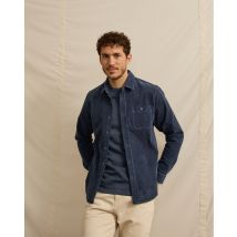 Chemise En Velours Bleu Marine - Onca - Faguo