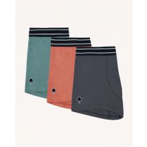 Lot De Boxers X3 Bleu Marine & Rouge - Faguo