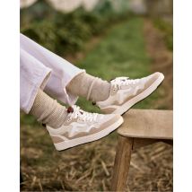 Baskets Écrues Cuir - Dahlia - Faguo