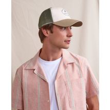 Casquette Beige Clair Et Vert - Trucker Cap - Faguo