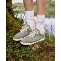 Baskets En Toile Kaki Foncé - Hazel - Faguo