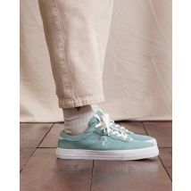 Baskets En Toile Vert Clair - Nashi - Faguo