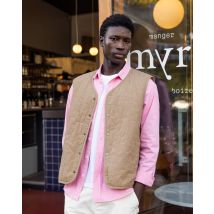 Veste Sans Manches Coton Taupe - Esterel - Faguo