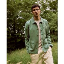 Veste En Coton Vert Sapin - Lorge - Faguo