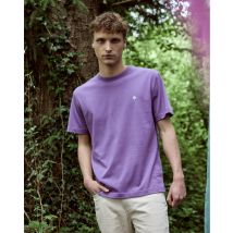 T-shirt Chiné Violet Coton Bio - Lugny - Faguo