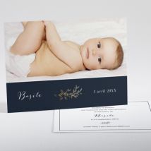 Faire-part de naissance Douceur dorée - Divers coloris - Format: Rectangle - Conception sur-mesure avec expertise - Faire-Part Élégant