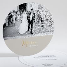 Remerciements mariage Infini - Divers coloris - Format: Rond - Conception sur-mesure avec expertise - Faire-Part Élégant