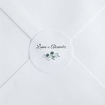 Stickers mariage Champêtre - Divers coloris - Format: Rond - Conception sur-mesure avec expertise - Faire-Part Élégant