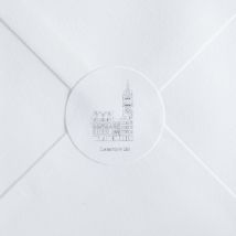 Stickers mariage Lille - Divers coloris - Format: Rond - Conception sur-mesure avec expertise - Faire-Part Élégant