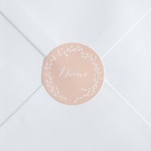 Stickers baptême Couronne - Divers coloris - Format: Rond - Conception sur-mesure avec expertise - Faire-Part Élégant