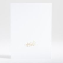 Faire-part de naissance Vierge Branche Portrait