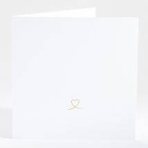 Faire-part de mariage Vierge Cœur doré livret - Divers coloris - Format: Carré livret - Conception sur-mesure avec expertise - Faire-Part Élégant