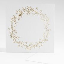 Faire-part de naissance Vierge Couronne carré - Divers coloris - Format: Carré - Conception sur-mesure avec expertise - Faire-Part Élégant