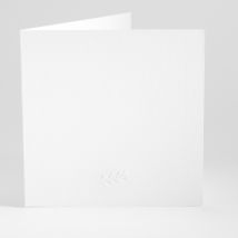 Faire-part de naissance Vierge Branche Gaufrage Livret - Divers coloris - Format: Carré livret - Conception sur-mesure avec expertise - Faire-Part