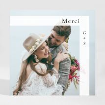Remerciements mariage Attachement Magnet - Divers coloris - Format: Petit carré Magnet (9,5 x 9,5 cm) - Conception sur-mesure avec expertise -