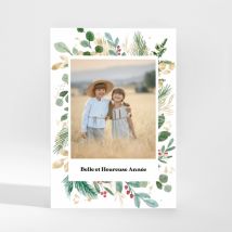 Carte de voeux Légende Magnet - Divers coloris - Format: Carte postale portrait Magnet (9,5 x 13,8 cm) - Conception sur-mesure avec expertise -