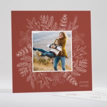 Carte de voeux Esprit de Noël - Divers coloris - Format: Carré - Conception sur-mesure avec expertise - Faire-Part Élégant