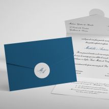 Faire-part de mariage Tout en un - Divers coloris - Format: Pochette Enveloppe (17,4 x 11,8 cm) - Conception sur-mesure avec expertise - Faire-Part