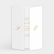 Faire-part de mariage Traditionnel triptyque - Divers coloris - Format: Triptyque - Conception sur-mesure avec expertise - Faire-Part Élégant