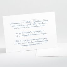 Carton réponse mariage Tradi rectangle couleur - Divers coloris - Format: Carton rectangle - Conception sur-mesure avec expertise - Faire-Part