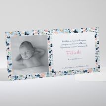 Faire-part de naissance Bandeau liberty - Divers coloris - Format: Bandeau - Conception sur-mesure avec expertise - Faire-Part Élégant