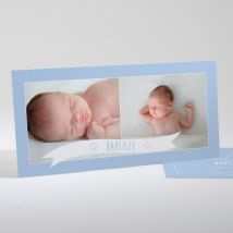Faire-part de naissance Au son du cor - Divers coloris - Format: Bandeau - Conception sur-mesure avec expertise - Faire-Part Élégant