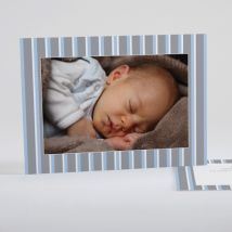 Faire-part de naissance Double rayure élégante - Divers coloris - Format: Rectangle - Conception sur-mesure avec expertise - Faire-Part Élégant